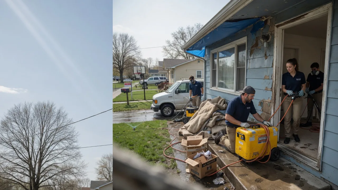 Basement Flood Cleanup in Ambia, IN near me